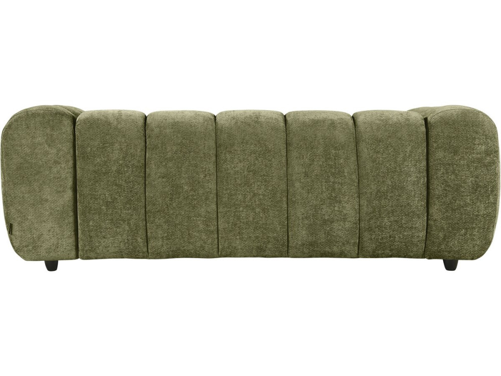 Divano lineare in stile "Bubble" in tessuto "Courcelles" - 3 posti - Verde