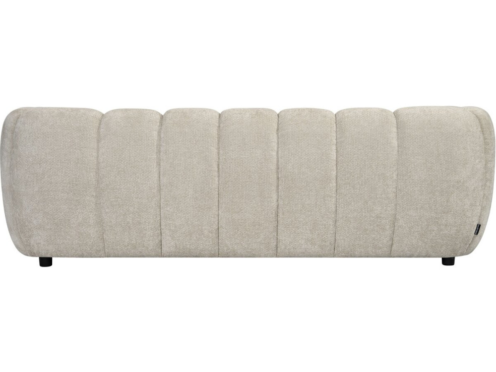 Divano a una poltrona in stile "bubble" in tessuto "Malakoff" - 3 posti - Beige