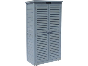 Armadio da giardino SPACE - 87 x 46.5 x 160 cm - Azzurro