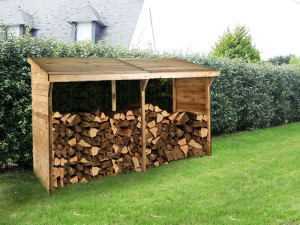Capanno per la legna - 3.08 m² - 2.80 x 1.10 x 1.85 m- 5 Steri 2
