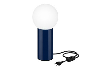 Lampada da tavolo in metallo "Polo" - 15 x 15 x 35 cm - Blu