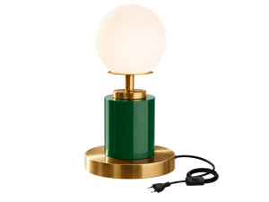 Lampada da tavolo in metallo "Moira" - 17 x 17 x 34 cm - Verde