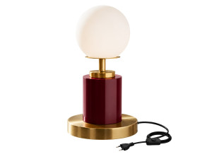 Lampada da tavolo in metallo "Moira" - 17 x 17 x 34 cm - Rossa