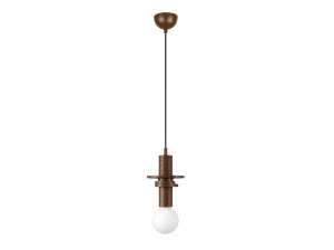Lampada a sospensione in legno "Rotas" - 13 x 13 x 113 cm - Marrone