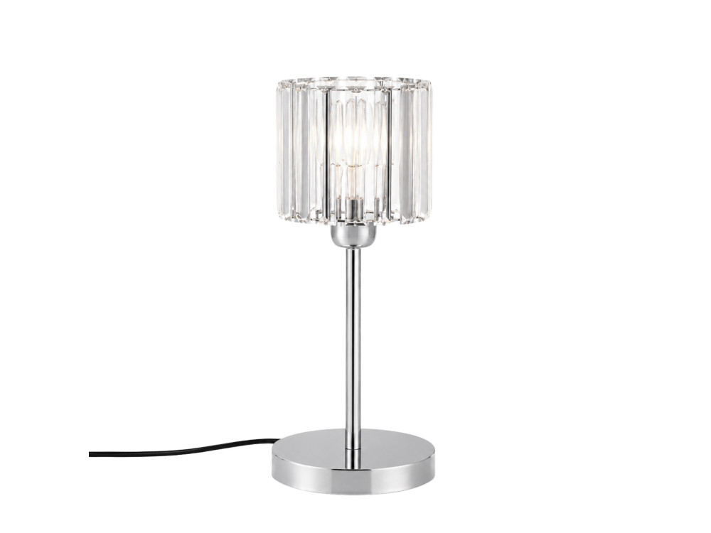 Lampada da tavolo in metallo "Yakops" - 17 x 17 x 50 cm - Grigio