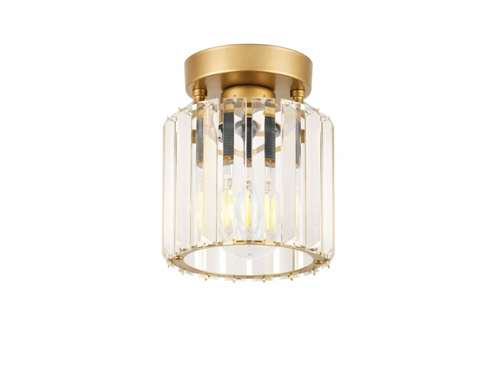 Lampada da soffitto in metallo "Yakops" - Altezza 17 cm - Giallo