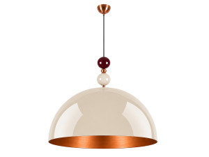 Lampada a sospensione in metallo "Bubble" - 60 x 60 cm - Beige