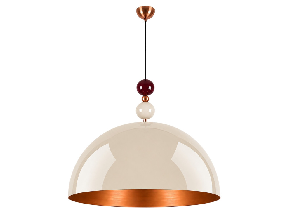 Lampada a sospensione in metallo "Bubble" - 60 x 60 cm - Beige