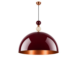 Lampada a sospensione in metallo "Bubble" - 60 x 60 cm - Bordeaux