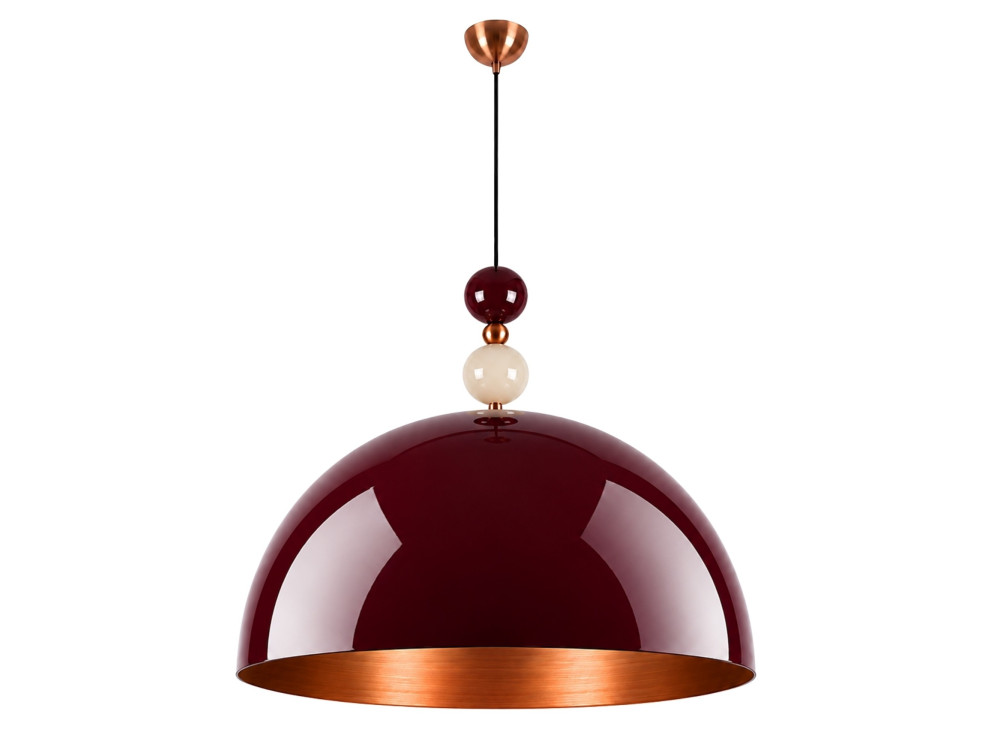 Lampada a sospensione in metallo "Bubble" - 60 x 60 cm - Bordeaux