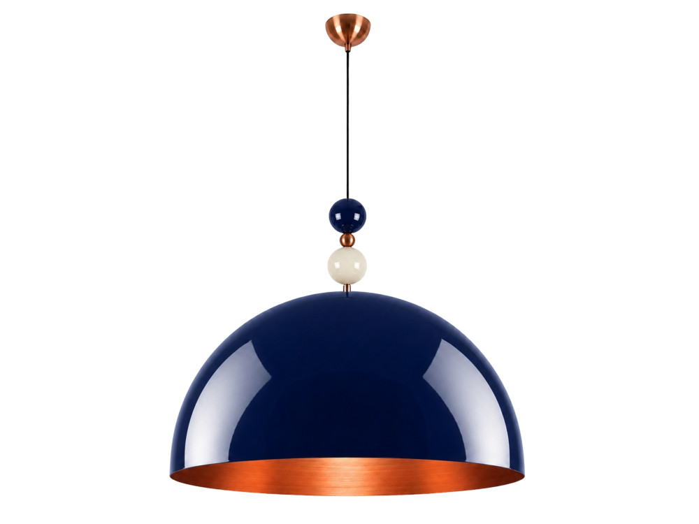 Lampada a sospensione in metallo "Bubble" - 60 x 60 cm - Blu navy