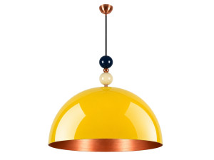 Lampada a sospensione in metallo "Bubble" - 60 x 60 cm - Giallo