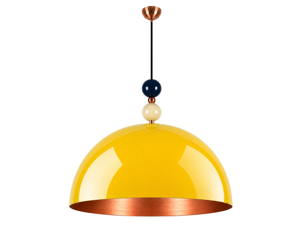 Lampada a sospensione in metallo "Bubble" - 60 x 60 cm - Giallo