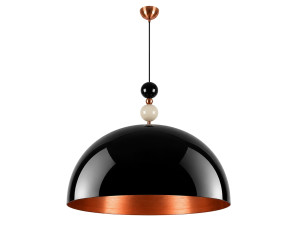 Lampada a sospensione in metallo "Bubble" - 60 x 60 cm - Nero