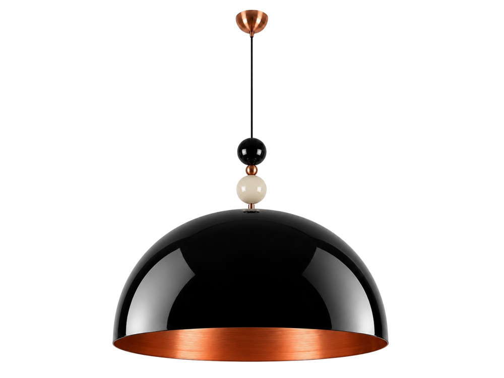 Lampada a sospensione in metallo "Bubble" - 60 x 60 cm - Nero