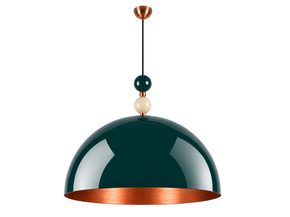 Lampada a sospensione in metallo "Bubble" - 60 x 60 cm - Verde scuro