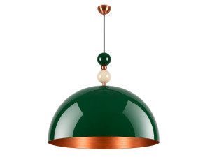 Lampada a sospensione in metallo "Bubble" - 60 x 60 cm - Verde scuro