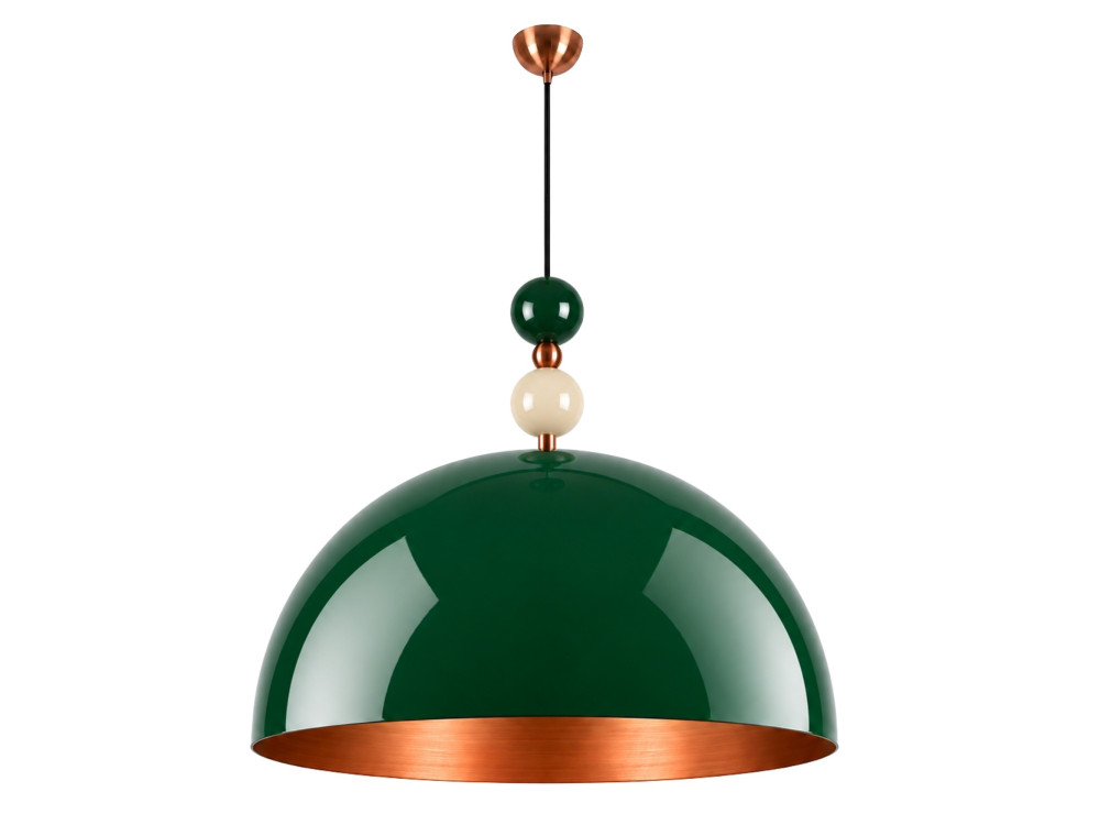 Lampada a sospensione in metallo "Bubble" - 60 x 60 cm - Verde scuro