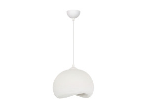 Lampada a sospensione in metallo "Yontu" - 34 x 29 x 120 cm - Bianco