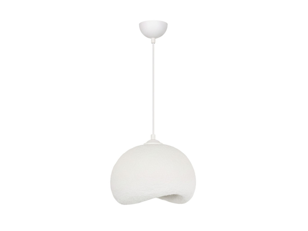 Lampada a sospensione in metallo "Yontu" - 34 x 29 x 120 cm - Bianco