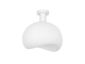 Lampada da soffitto in metallo "Yontu" - 34 x 29 x 33 cm - Bianco