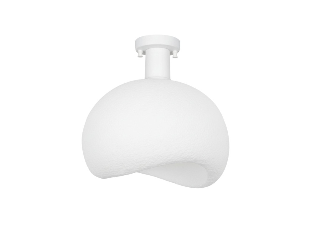 Lampada da soffitto in metallo "Yontu" - 34 x 29 x 33 cm - Bianco