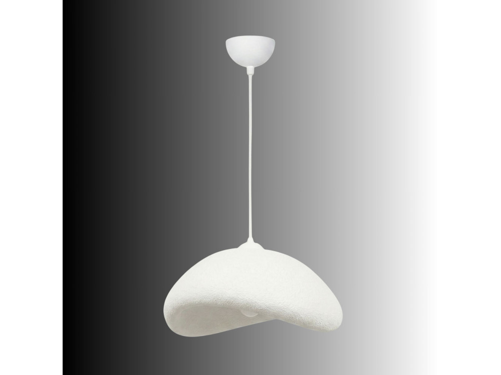 Lampada a sospensione in metallo "Luna" - 52 x 40 x 120 cm - Bianco