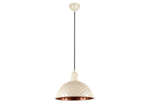 Lampada a sospensione in metallo "Echo" - 26 x 26 cm - Beige