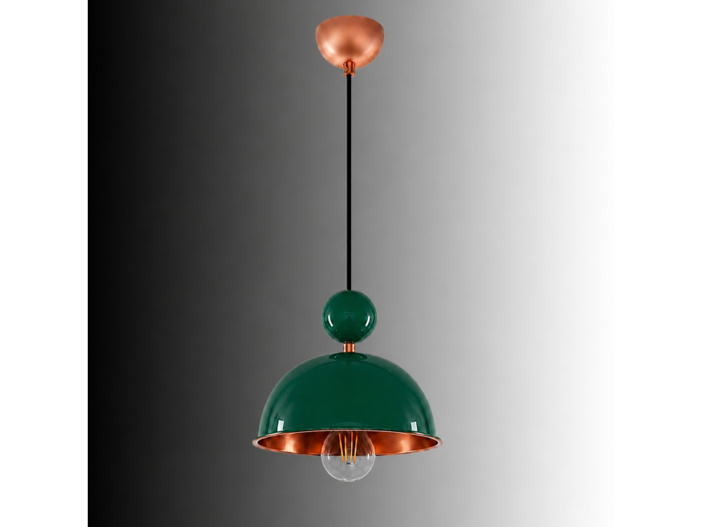 Lampada a sospensione in metallo "Bubble" - 21 x 21 cm - Verde chiaro