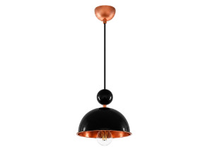 Lampada a sospensione in metallo "Bubble" - 21 x 21 cm - Nero