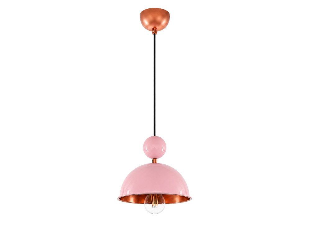 Lampada a sospensione in metallo "Bubble" - 21 x 21 cm - Rosa