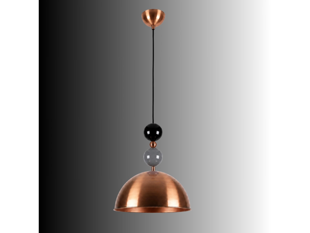 Lampada a sospensione in metallo "Bubble" - 31 x 31 cm - Rame