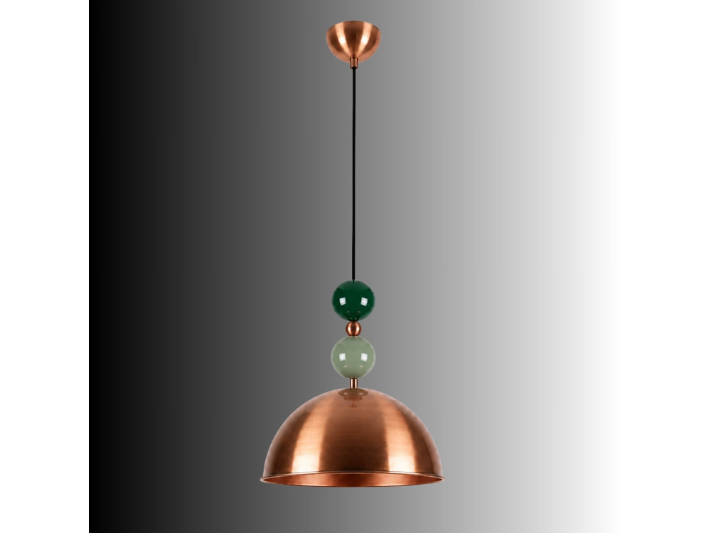Lampada a sospensione in metallo "Bubble" - 31 x 31 cm - Rame