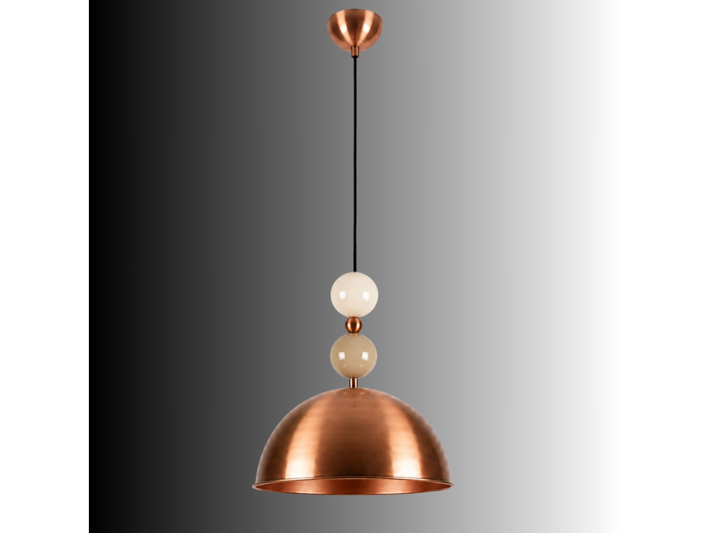 Lampada a sospensione in metallo "Bubble" - 31 x 31 cm - Rame