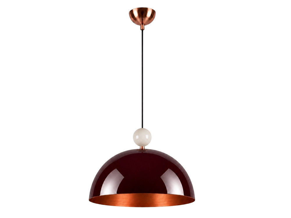 Lampada a sospensione in metallo "Bubble" - 40 x 40 cm - Bordeaux