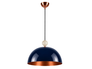 Lampada a sospensione in metallo "Bubble" - 40 x 40 cm - Blu navy