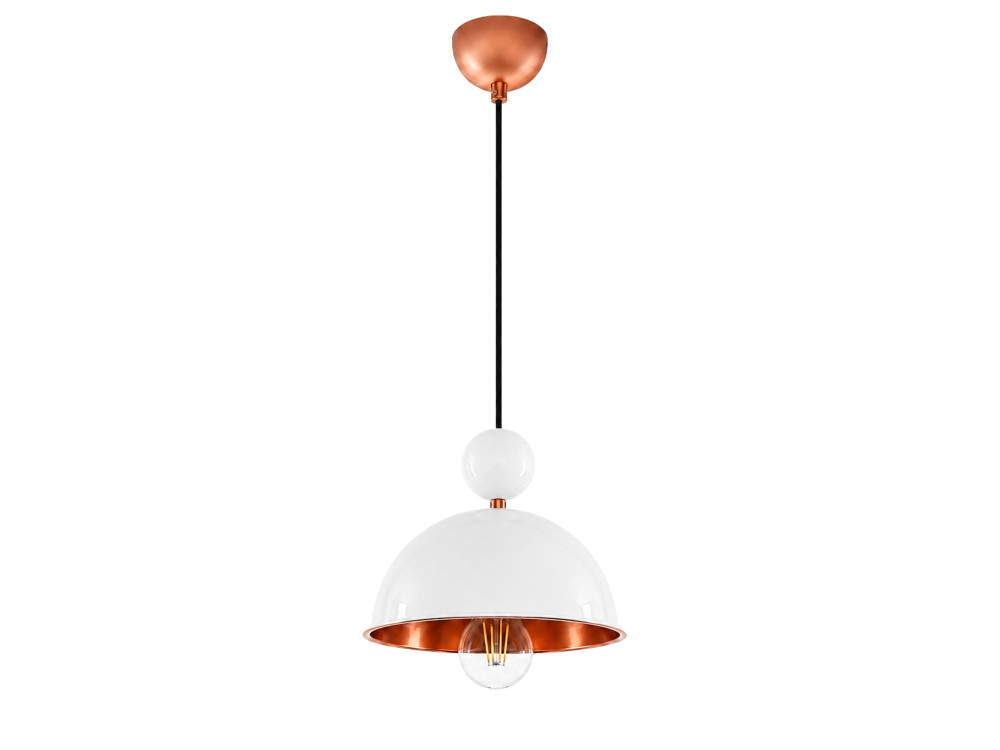 Lampada a sospensione in metallo "Bubble" - 21 x 21 cm - Beige