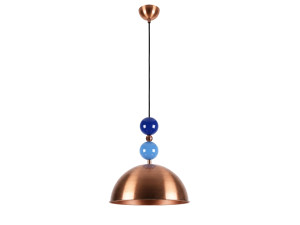 Lampada a sospensione in metallo "Bubble" - 31 x 31 cm - Rame