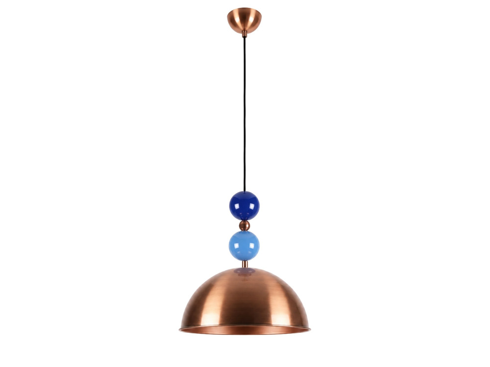 Lampada a sospensione in metallo "Bubble" - 31 x 31 cm - Rame