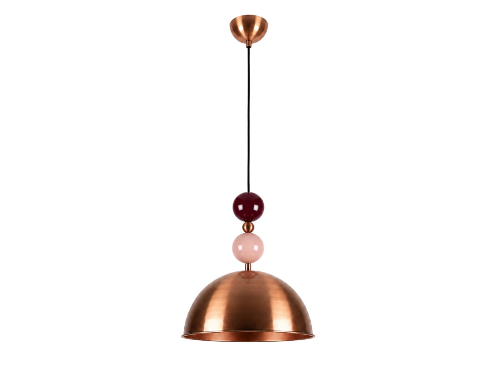 Lampada a sospensione in metallo "Bubble" - 31 x 31 cm - Rame