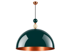Lampada a sospensione in metallo "Bubble" - 60 x 60 cm - Verde scuro