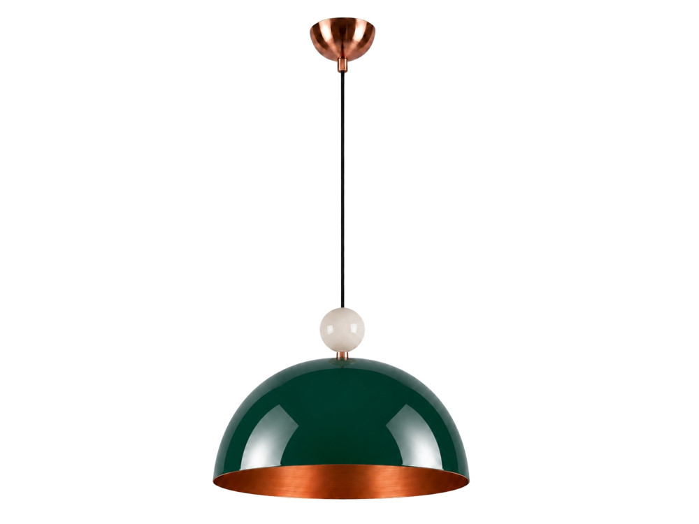 Lampada a sospensione in metallo "Bubble" - 40 x 40 cm - Verde scuro