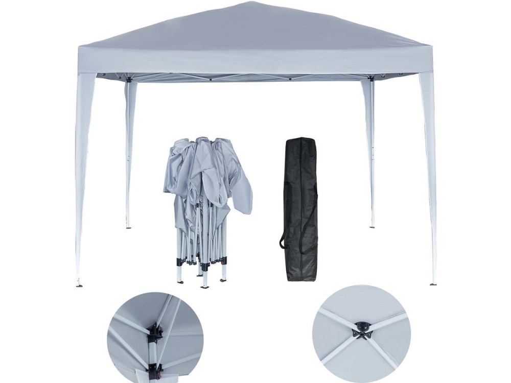 Gazebo da giradino "Svetlana 3" - 9 m² - 3 x 3 m - Bianco