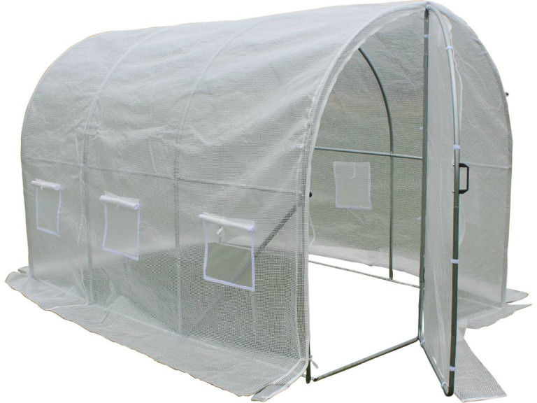 Serra tunnel da giardino con  porta battente MIMOSA - 6m² - 3 x 2 x 2 m