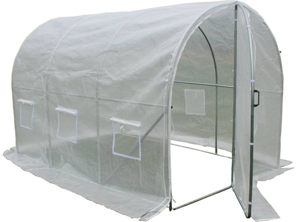 Serra tunnel da giardino con  porta battente MIMOSA - 6m² - 3 x 2 x 2 m