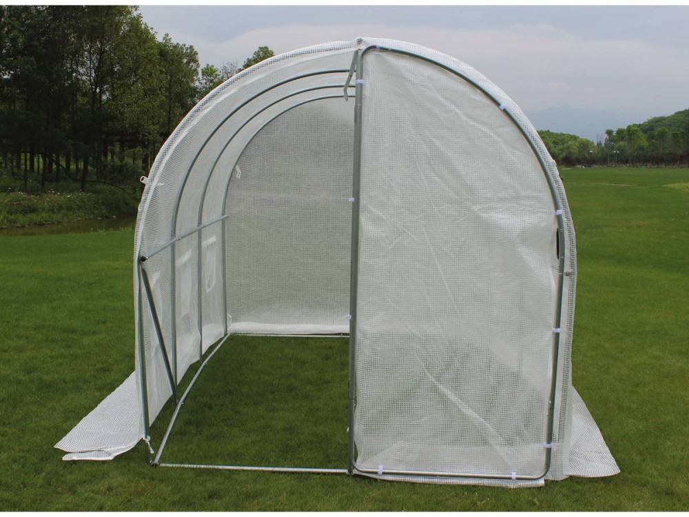 Serra tunnel da giardino con  porta battente MIMOSA - 6m² - 3 x 2 x 2 m