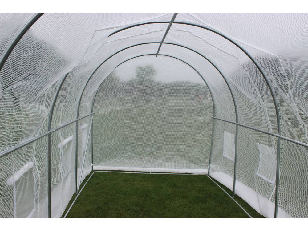 Serra tunnel da giardino con porta battente MIMOSA - 9m² - 4,5 x 2 x 2 m