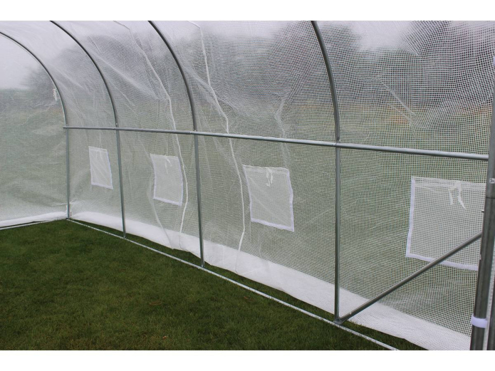 Serra tunnel da giardino con porta battente MIMOSA - 9m² - 4,5 x 2 x 2 m