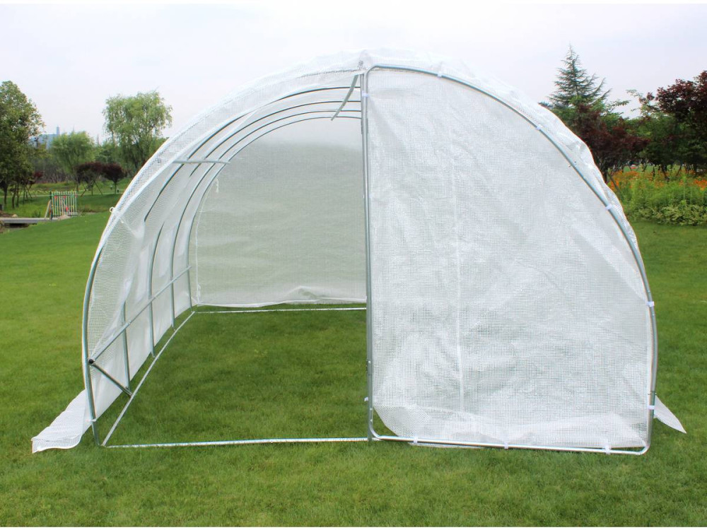 Serre tunnel da giardino con porta battente MIMOSA - 12m² - 4 x 3 x 2 m