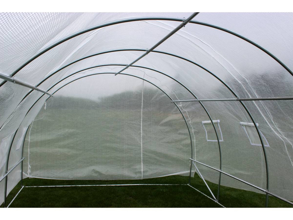 Serre tunnel da giardino con porta battente MIMOSA - 12m² - 4 x 3 x 2 m